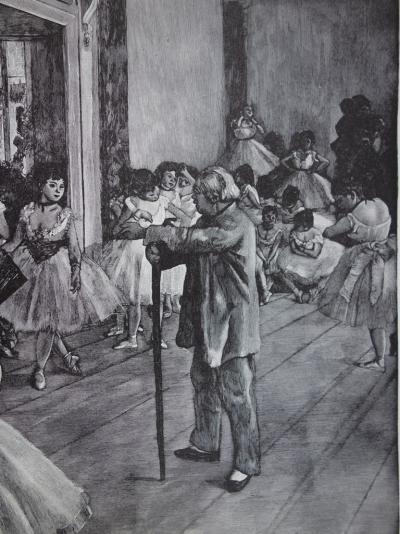 Edgar DEGAS (d’après) : La classe de Danse - Gravure originale 2