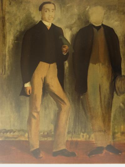 Edgar DEGAS (after): Two standing men - Lithograph 2