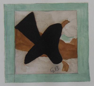 Georges BRAQUE - Oiseau en vol, 1965 - Gravure Signée 2