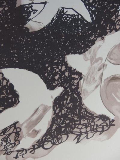 Georges BRAQUE : Composition aux oiseaux, Lithographie signée 2