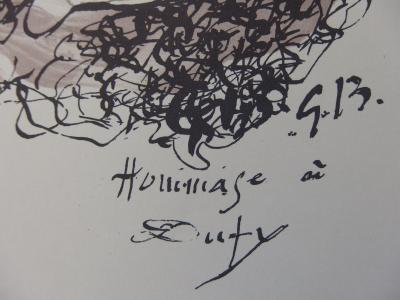 Georges BRAQUE : Composition aux oiseaux, Lithographie signée 2