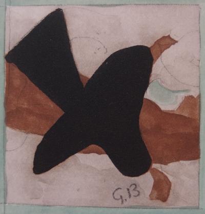 Georges BRAQUE : Oiseau en vol, Gravure originale Signée 2