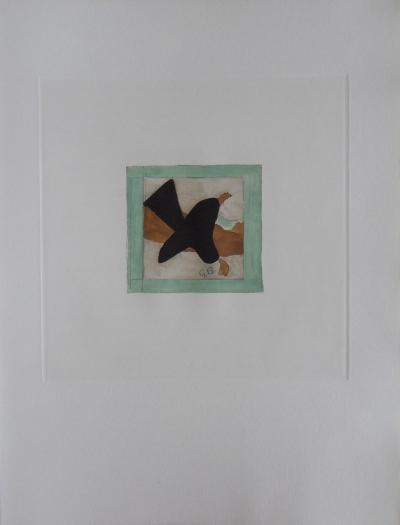 Georges BRAQUE : Oiseau en vol, Gravure originale Signée 2