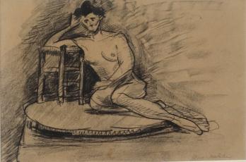 Henri MATISSE - Femme assise (1903), Dessin signé 2