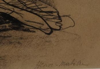 Henri MATISSE - Femme assise (1903), Dessin signé 2