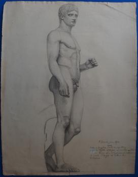 Arthur GUENIOT - Deux études d’après le Doryphore de Polyclète (1892) 2