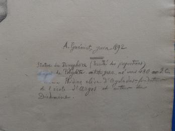 Arthur GUENIOT - Deux études d’après le Doryphore de Polyclète (1892) 2