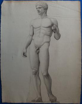 Arthur GUENIOT - Deux études d’après le Doryphore de Polyclète (1892) 2