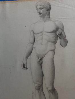 Arthur GUENIOT - Deux études d’après le Doryphore de Polyclète (1892) 2