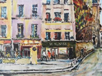 Polo CAMBIER - Rue parisienne, Lithographie 2