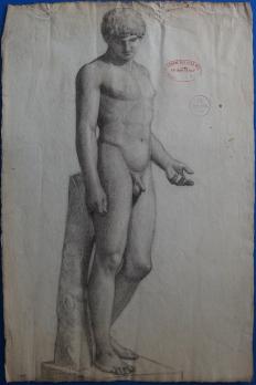 Arthur GUENIOT  - Deux études d’après le Doyphore (1891), Dessin 2