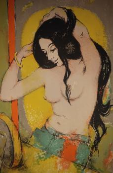 Guily JOFFRIN - Gitane à sa toilette, Lithographie 2