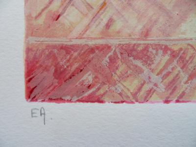 Michel HENRY - Bouquet de coquelicots - Sérigraphie signée au crayon 2