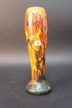 LEGRAS - Vase à décor de pavots 2