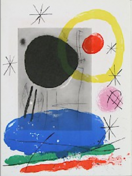 Joan MIRÓ - Cartons pg.10, 1965, Lithographie 2
