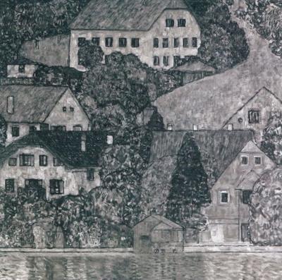 Gustav KLIMT - Maison sur l’Attersee, 1931  - Collotype sur papier 2