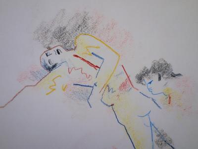 Jean COCTEAU - Barcelone : Mort d’un Torero (1955), Grand dessin signé 2