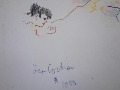 Jean COCTEAU - Barcelone : Mort d’un Torero (1955), Grand dessin signé 2