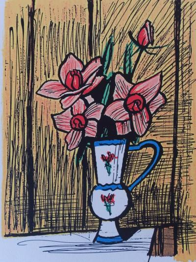 Bernard BUFFET - Petit bouquet de camélias - Photolithographie 2