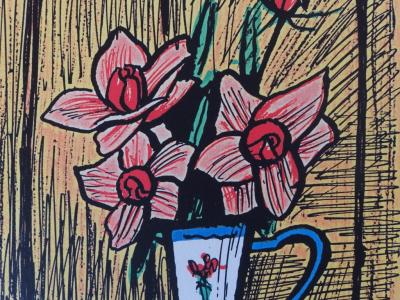 Bernard BUFFET - Petit bouquet de camélias - Photolithographie 2