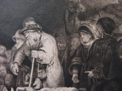 REMBRANDT (d’après) - La pièce de 100 florins - Gravure 2