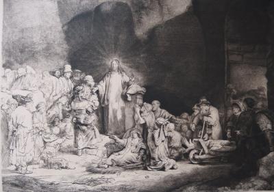 REMBRANDT (d’après) - La pièce de 100 florins, Gravure 2