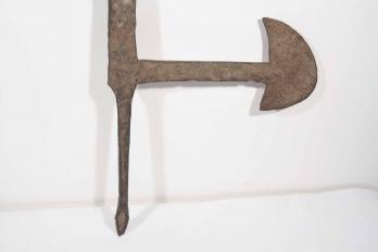 CAMEROUN - Ancien sceptre africain en forme de couteau de jet 