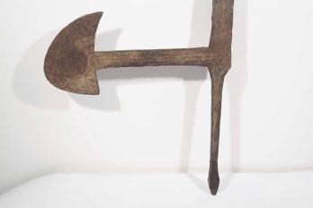 CAMEROUN - Ancien sceptre africain en forme de couteau de jet 