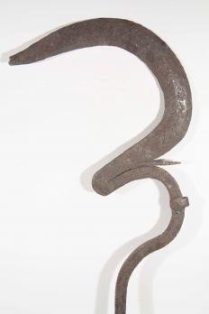 CAMEROUN ou NIGERIA - Sceptre / arme de jet / couteau de cérémonie Mafa / Matakam 2
