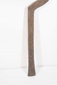 Ancienne arme de jet / monnaie / sceptre africain en fer du Cameroun / Nigeria 05 2