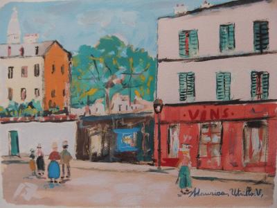 Maurice UTRILLO : Cabaret des Muses, Gravure signée 2