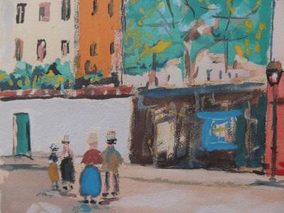 Maurice UTRILLO : Cabaret des Muses, Gravure signée 2