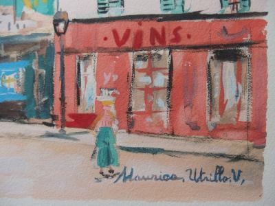 Maurice UTRILLO : Cabaret des Muses, Gravure signée 2