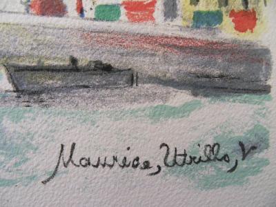 Maurice UTRILLO - Notre Dame vue de la Seine, Lithographie originale 2