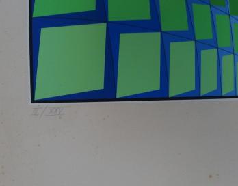 Victor VASARELY - Composition cinétique, Lithographie signée 2