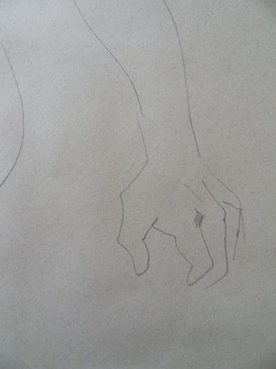 Pierre AMBROGIANI - Hommage à Klimt, dessin original, signé 2