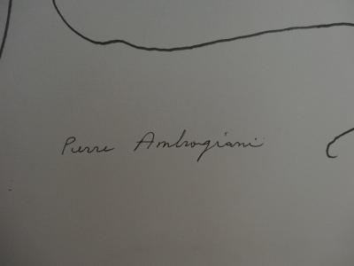 Pierre AMBROGIANI - Délicatesse - Dessin original double-face, signé 2