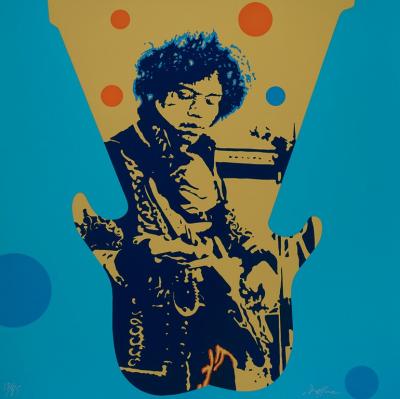 Ivan MESSAC - Jimmy Hendrix, Sérigraphie signée 2