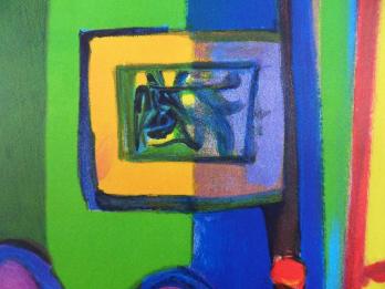 Marcel MOULY - La guitare cubiste, Lithographie signée 2