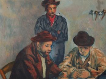 Paul CÉZANNE (d’après) - Les Joueurs de cartes, Gravure 1929 2