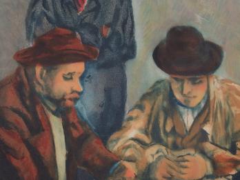 Paul CÉZANNE (d’après) - Les Joueurs de cartes, Gravure 1929 2