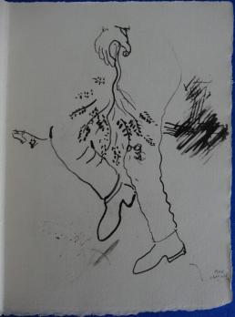 Marc CHAGALL : Carte de voeux 1958 2