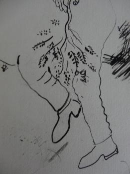 Marc CHAGALL : Carte de voeux 1958 2