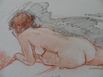 Régis LOISEL - Etudes de femmes (Pélisse), Dessin aux pastels 2