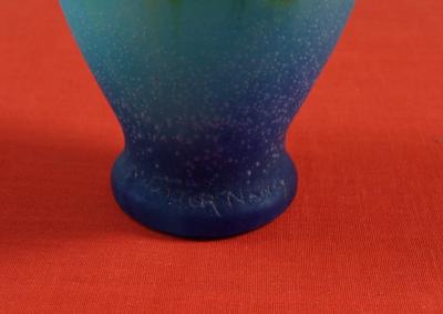 Amalric WALTER - Vase aux Edelweiss, Pâte de Verre - Nancy 2