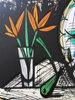 Bernard BUFFET - Nature morte aux faiences, Lithographie signée 2