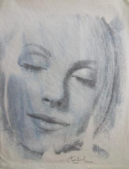 Edgar STOEBEL - Visage enchanteur, Monotype signé 2