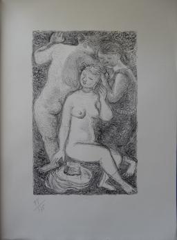 Maurice SAVIN - Les baigneuses, Lithographie originale 2