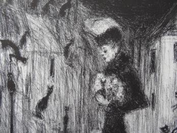 Edouard GOERG - L’amie des chats, Lithographie signée 2