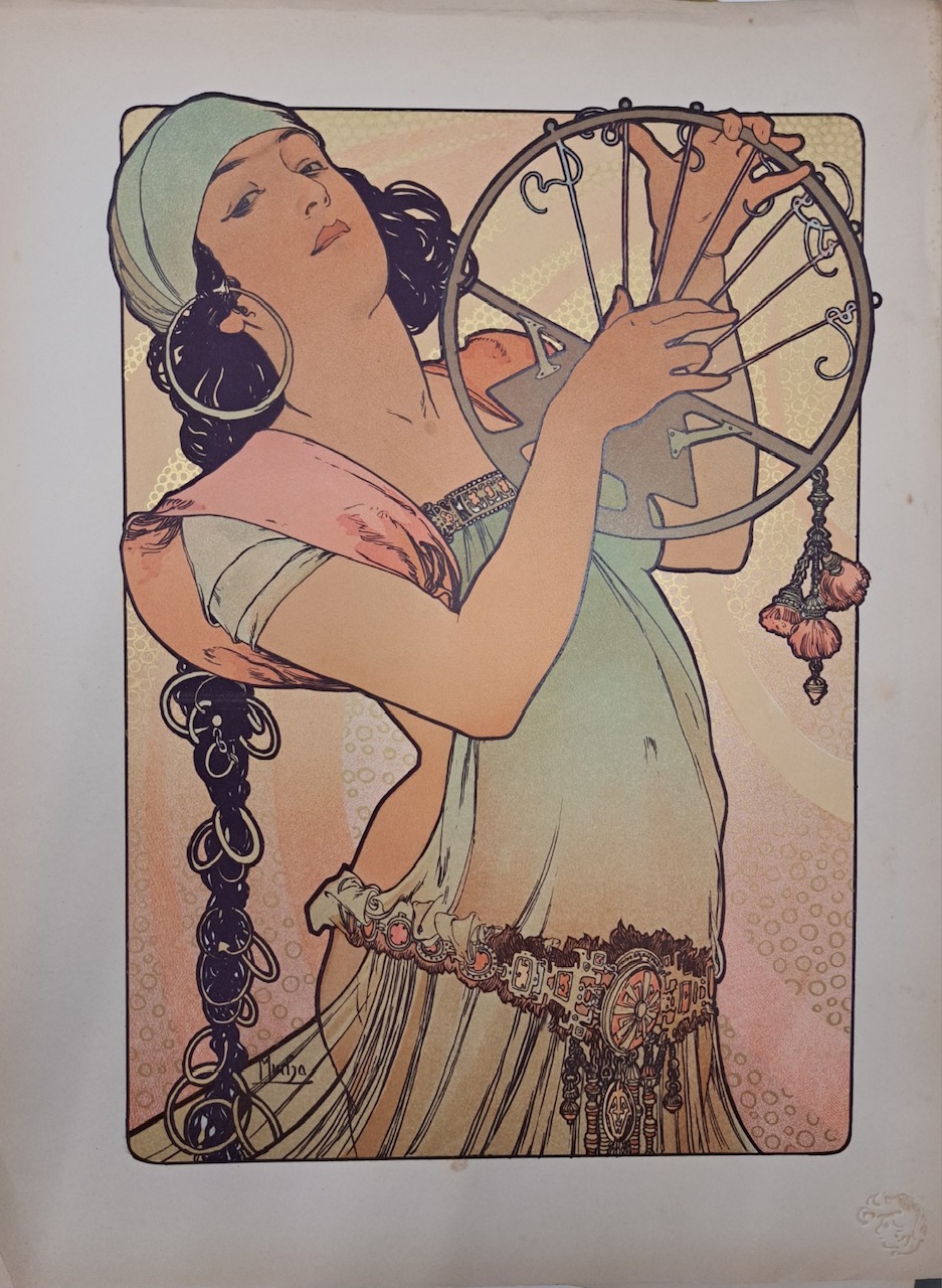 Lithographie Danseuse Par Alphonse Lamotte Xixe La Fuite A